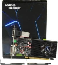 Відеокарта GeForce GT730, Golden Memory, 2Gb GDDR3, 128-bit, VGA/DVI/HDMI, 700/1333 MHz, Low Profile (GT730D32G128bit)_Bulk