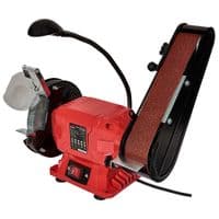 Станок заточный Vitals Master BG 1535BDbl 350Вт круг 150мм лента 50х686мм 2980об/мин 7.2кг
