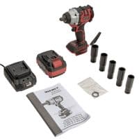Гайковерт ударний акумуляторний Vitals Master AT 1835с BL Kit 18В 1х4А·год до 2300об/хв 3200уд/хв 350Нм квадрат 1/2" ЗП та кейс 2.78кг
