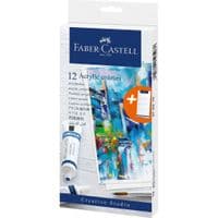Акриловые краски Faber-Castell Creative Studio, 12 туб х 20 мл, 12 цветов (379212) (31794)