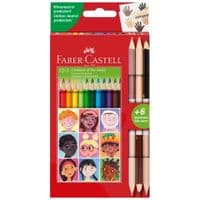 Карандаши цветные Faber-Castell Children of the World 12 цветов + 3 шт (511514) (32331)