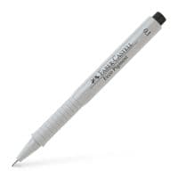 Лайнер Faber-Castell ручка капілярна для графічних робіт Ecco Pigment, діаметр 0,1 мм, колір чорний (6043)