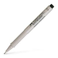 Лайнер Faber-Castell ручка капілярна для графічних робіт Ecco Pigment, діаметр 0,5 мм, колір чорний (6045)