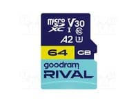 Карта пам`яті MicroSDXC 64GB UHS-I/U3 Class 10 Goodram + SD-adapter R170/W120MB/s + SD-adapter (GGSM2AA-0640R12)
