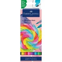 Художній маркер Faber-Castell набір акварельних двосторонніх Goldfaber Aqua Dual Marker Candy shop, 6 кольорів (32315)