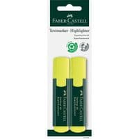 Маркер Faber-Castell текстовий Textliner 48 Superfluorescent, колір жовтий 2 шт в блістері (33021)