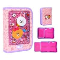 Пенал Yes жесткий одинарный с клапаном Line Friends Always Together HP (533731)