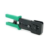 Інструмент Voltronic VegGieg V-E113, для обтиску RJ-45 (8P8C) та RJ-12/11 (6P6C), 4P4C, чорний/зелений, Q10 (V-E113)