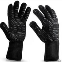 Захисні рукавиці Voltronic HFG-800-B, термостійкі, вогнетривкі, до 800°C, Black (HFG-800-B)