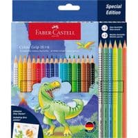 Карандаши цветные Faber-Castell Colour Grip, акварельные, 18 цветов + 3 металлика и 3 неоновых (32478)