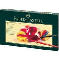 Карандаши цветные Faber-Castell Polychromos 20 цветов в подарочной коробке с аксессуарами (210051) (28971)
