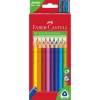 Карандаши цветные Faber-Castell JUMBO Triangular Junior, утолщенные, 20 цветов трехгранные + точилка (12391)