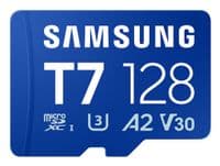 Карта пам'яті SAMSUNG MICRO SDXC T7 128GB, U3, V30, A2 до 170 Мб/с