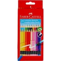 Карандаши цветные Faber-Castell Classic Colours с резинкой 24 цвета (116625) (30295)