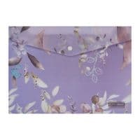 Папка - конверт Buromax А4 на кнопці, LILAC ARABESKI, напівпрозора, сливова (BM.3943-48)