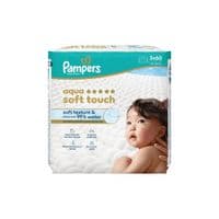 Дитячі вологі серветки Pampers Aqua Soft Touch 3x60 шт (180 шт) (8006530139953)