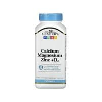 Витаминно-минеральный комплекс 21st Century Кальций, Магний, Цинк и Витамин D3, Calcium Magnesium Zinc + D3, 250 и (CEN28048)