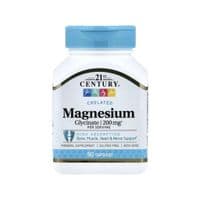 Витаминно-минеральный комплекс 21st Century Магний глицинат, Chelated Magnesium Glycinate, 90 капсул (CEN28064)