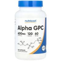 Витаминно-минеральный комплекс Nutricost Альфа-глицерилфосфорилхолин, 600 мг, Alpha GPC, 120 капсул (NCS67910)