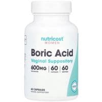 Витаминно-минеральный комплекс Nutricost Борная кислота для женщин, 600 мг, Women, Boric Acid, Vaginal Suppository (NCS67885)