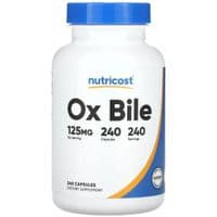 Витаминно-минеральный комплекс Nutricost Бычья желчь, 125 мг, Ox Bile, 240 капсул (NCS67084)
