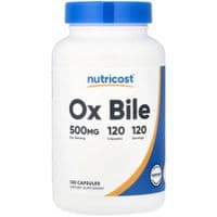 Витаминно-минеральный комплекс Nutricost Бычья желчь, 500 мг, Ox Bile, 120 капсул (NCS67083)