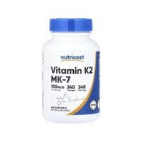 Витаминно-минеральный комплекс Nutricost Витамин К2 в форме МК-7, 100 мкг, Vitamin K2 MK-7, 240 гелевых капса (NCS67264)