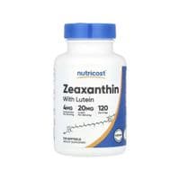 Витаминно-минеральный комплекс Nutricost Зеаксантин с лютеином, Zeaxanthin with Lutein, 120 гелевых капсул (NCS67030)
