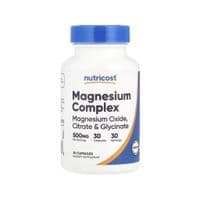 Витаминно-минеральный комплекс Nutricost Магниевый комплекс, 500 мг, Magnesium Complex, 30 капсул (NCS57408)