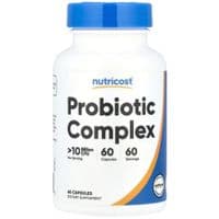 Витаминно-минеральный комплекс Nutricost Комплекс пробиотиков, 10 млрд КОЕ, Probiotic Complex, 60 капсул (NCS67585)