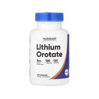 Витаминно-минеральный комплекс Nutricost Литий оротат, 5 мг, Lithium Orotate, 120 капсул (NCS67336)
