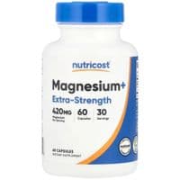 Витаминно-минеральный комплекс Nutricost Магний+, 420 мг, экстра-сильный, 60 капсул (NCS57423)