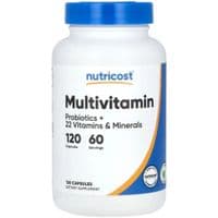 Витаминно-минеральный комплекс Nutricost Мультивитамины с пробиотиками, Multivitamin, Probiotics + 22 Vitamins & M (NCS67942)