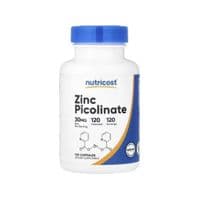 Витаминно-минеральный комплекс Nutricost Цинк пиклинат, 30 мг, Zinc Picolinate, 120 капсул (NCS67353)