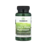 Витаминно-минеральный комплекс Swanson Ёжик гребенчатый, Organic Lion's Mane Mushroom, 60 веганских капса (SWV11945)