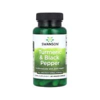 Витаминно-минеральный комплекс Swanson Куркума и черный перец, Turmeric & Black Pepper, 60 вегетарианских (SWV11613)