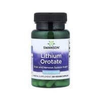 Витаминно-минеральный комплекс Swanson Литий оротат, 5 мг, Lithium Orotate, 60 вегетарианских капсул (SWV02913)