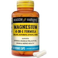 Витаминно-минеральный комплекс Mason Natural Магниевый комплекс, 400 мг, Magnesium 4-in-1 Complex, 60 вегетарианских (MAV18845)