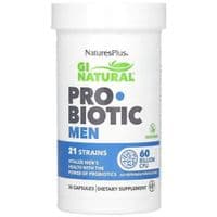 Витаминно-минеральный комплекс Natures Plus Пробиотик для мужчин, 60 млрд КОЕ, GI Natural, Probiotic Men, 30 капс (NTP43904)
