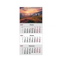Календар Axent настінний квартальний 2027 р.,1 пр. UA 2 (8801-27-8-A)