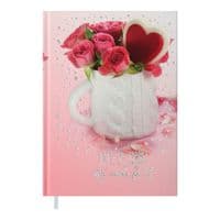 Тижневик Buromax недатований поліграфічний ROMANTIC, A5, рожевий (BM.2040-10)