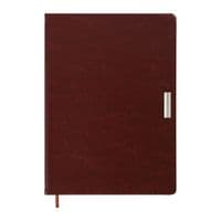 Тижневик Buromax недатований SALERNO, L2U, A4, коричневий, штуч.шкіра, 336 сторінок (BM.2099-25)