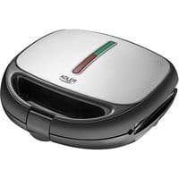 Мультимейкер Adler AD-3040, Black, 800 Вт, 5 в 1,  сендвич, вафельница, гриль, орешница, бельгийские  вафли, антипригарное покрытие, индикатор готовности