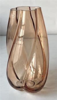 Ваза Ardesto Rosalia, 17.3x15.5х28.4см, скло, коричневий світлий