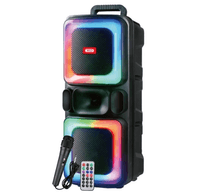Колонка-караоке XO F55 Boat Boat 8&amp;quot; Dual Speaker RGB Bluetooth Speaker 20W, BT5.0, USB / TF, 4-10h чорний, 249&amp;times;214&amp;times;598 мм, 6.35 кг