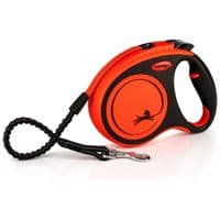 Повідець для собак Flexi Xtreme стрічка M 5 м/35 кг помаранчева (4000498034309)