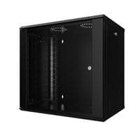 Шкаф MIRSAN 19", 12U, WTC, 600x450 мм, максимально 80 кг, черный