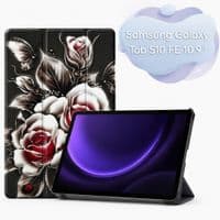 Чохол до планшета BeCover Smart Case Samsung Galaxy Tab S10 FE (SM-X520/SM-X526) 10.9" Black Rose (715923)