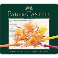 Карандаши цветные Faber-Castell POLYCHROMOS 24 цвета, в металлической коробке (110024) (15441)