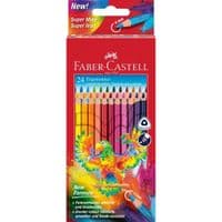 Карандаши цветные Faber-Castell Colour pencils Ergonomics, трехгранные 24 цвета, (116544) (32851)